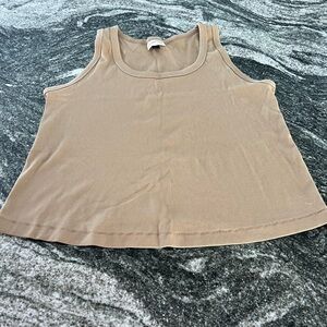 Universal Thread Light Brown Ribbed Tank Top